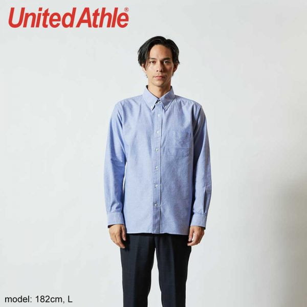 United Athle 1269-01 Adult Long Sleeve Oxford Shirt
