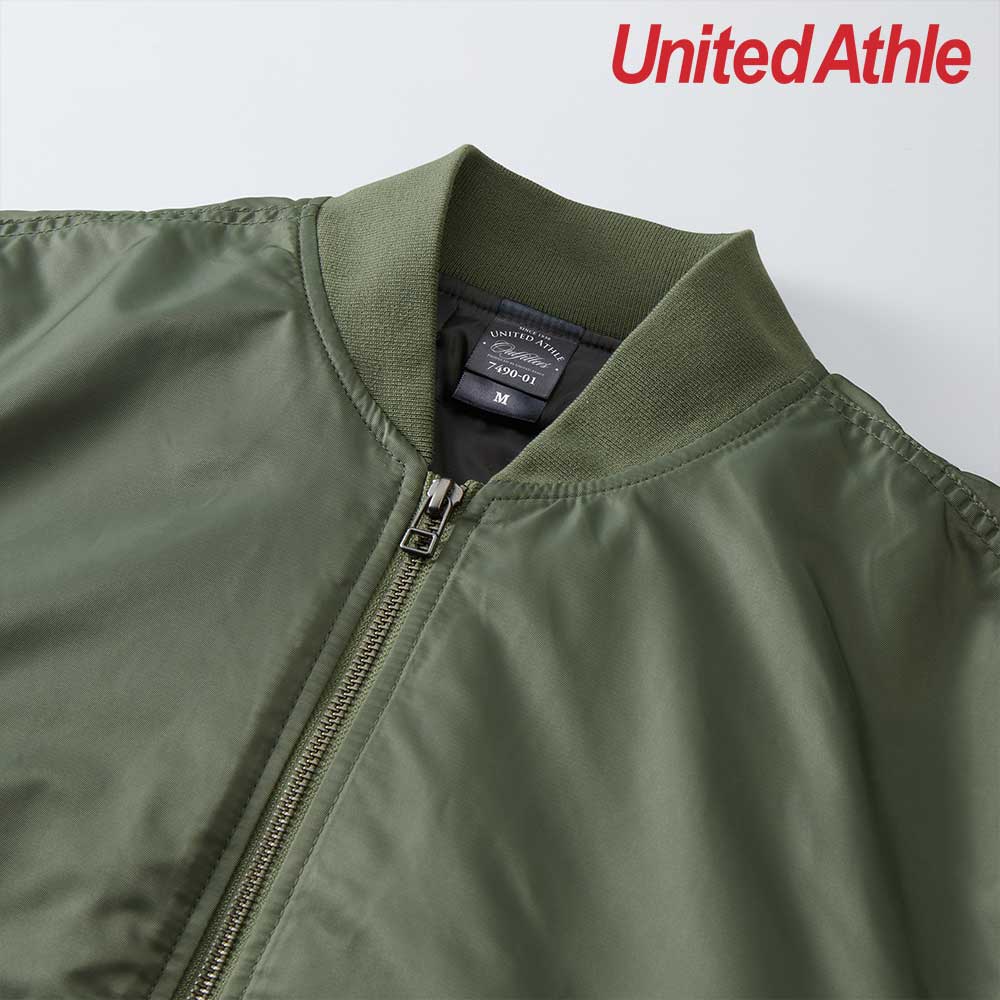 United Athle 7490-01 MA-1 Bomber Jacket - Military Green