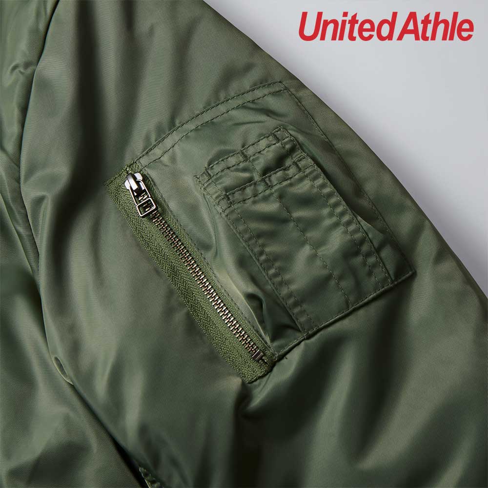 United Athle 7490-01 MA-1 Bomber Jacket - Military Green