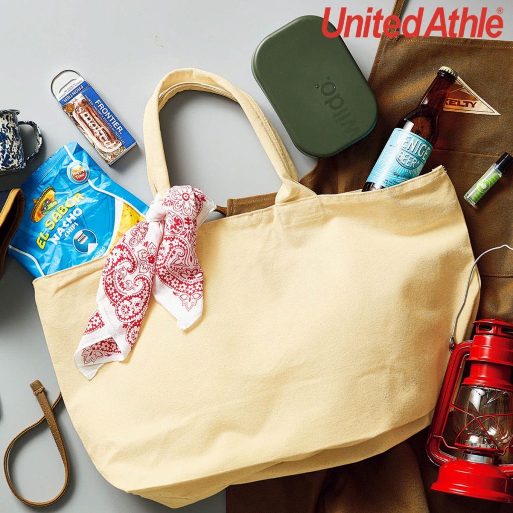 1515-01 11.0oz Heavy Canvas Zip Tote Bag 12 United Athle 1515-01 11.0oz Heavy Canvas Zip Tote Bag