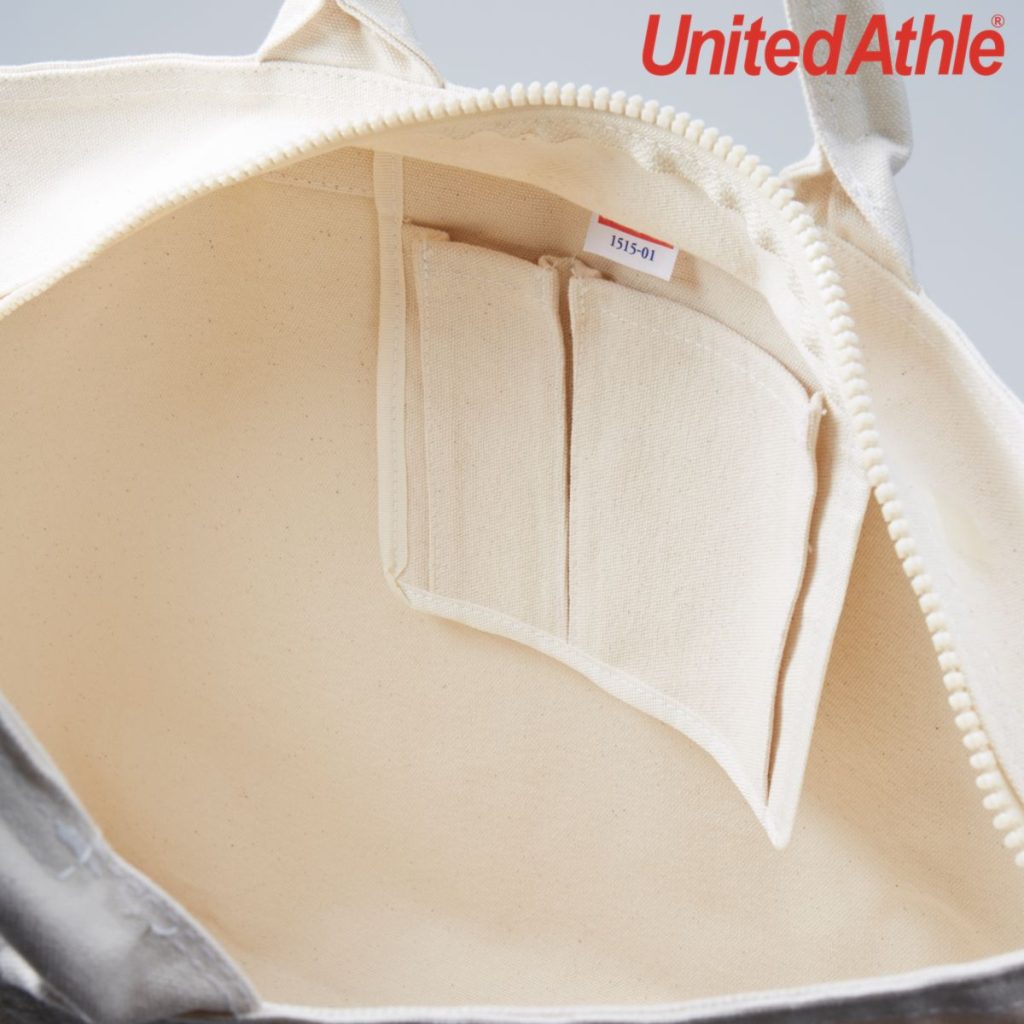 1515-01 11.0oz Heavy Canvas Zip Tote Bag 13 United Athle 1515-01 11.0oz Heavy Canvas Zip Tote Bag