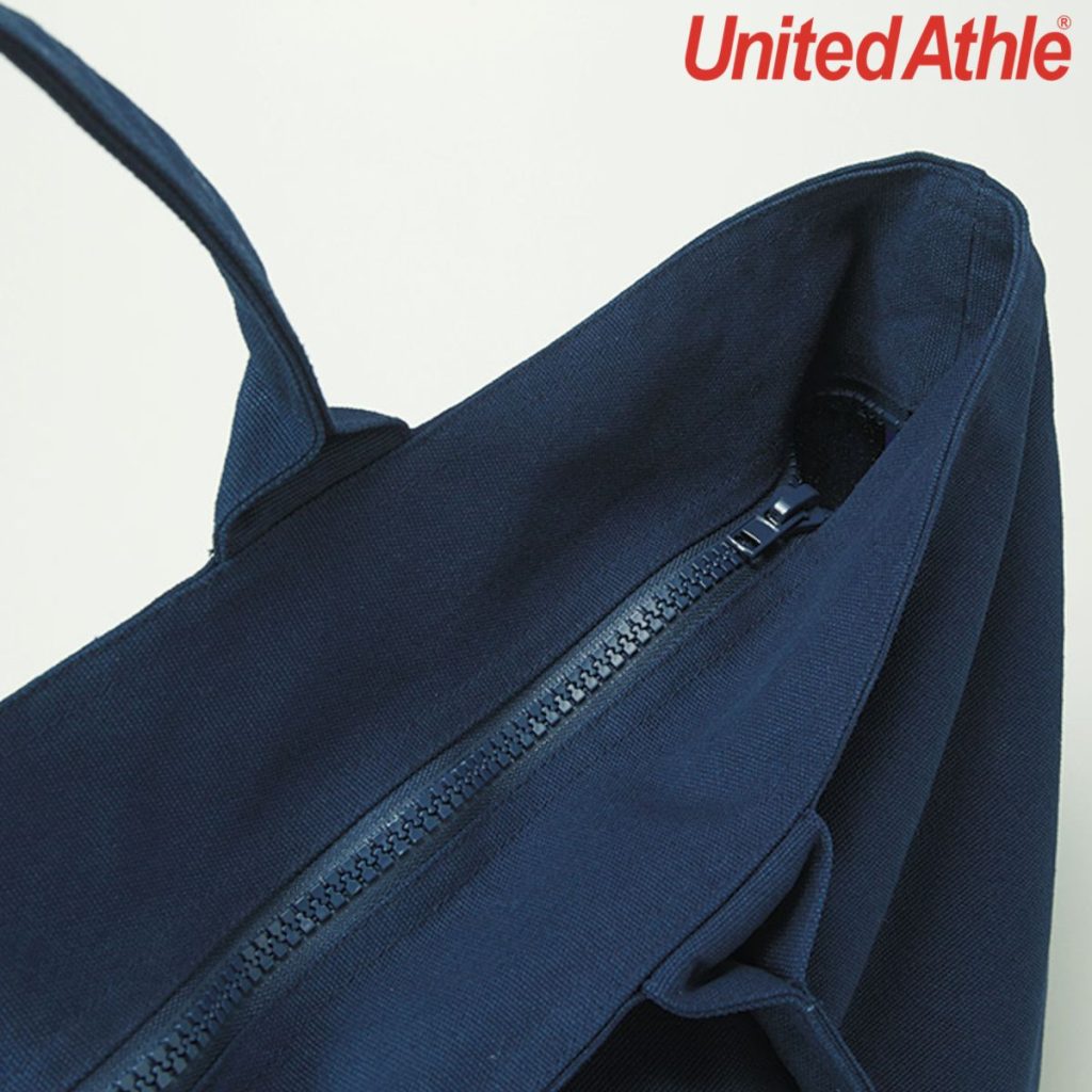 1515-01 11.0oz Heavy Canvas Zip Tote Bag 14 United Athle 1515-01 11.0oz Heavy Canvas Zip Tote Bag
