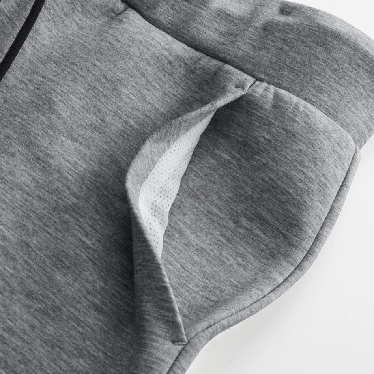 Heather gray uses white mesh