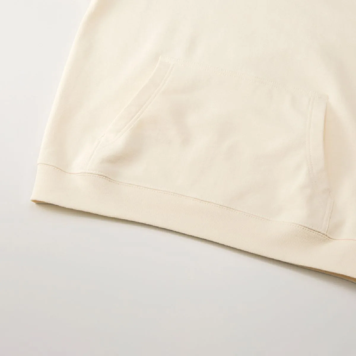 5398-01 8.8oz Cotton French Terry Pullover Hoodie 21 Large kangaroo pockets and ribbed hem