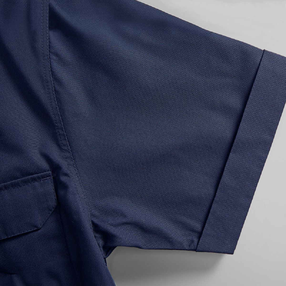 The cuffs are folded outwards.