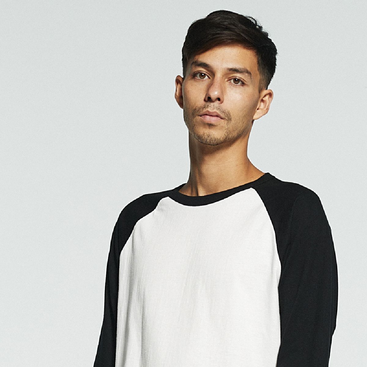The sleeves are attached in a raglan style.